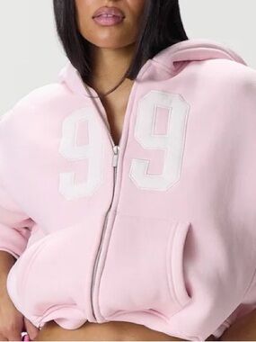 SISTERS and SEEKERS BUNNY (Pink) CROPPED ZIP HOODIE & JOGGERS